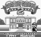 Game Boy Gallery 2 Title Screen